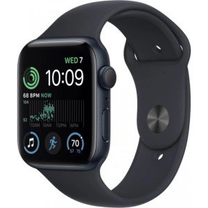 Часы Apple Watch SE (2024) 44mm Midnight Aluminium Case with Midnight Sport Band MXEK3 M/L Часы Apple Watch SE (2024) 44mm Midnight Aluminium Case with Midnight Sport Band MXEK3 M/L