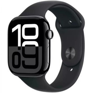 Часы Apple Watch Series 10 46mm Jet Black Aluminum Case with Sport Band, MWWQ3 M/L Часы Apple Watch Series 10 46mm Jet Black Aluminum Case with Sport Band, MWWQ3 M/L