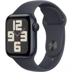 Часы Apple Watch SE (2024) 40mm Midnight Aluminium Case with Midnight Sport Band MXE73 S/M Часы Apple Watch SE (2024) 40mm Midnight Aluminium Case with Midnight Sport Band MXE73 S/M