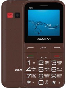 Телефон MAXVI B231 Brown (Коричневый) Телефон MAXVI B231 Brown (Коричневый)
