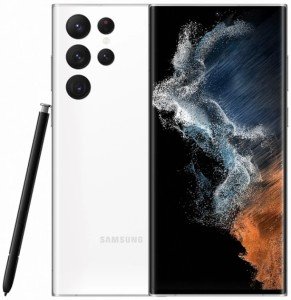 Смартфон Samsung Galaxy S22 Ultra 8/128 ГБ, Dual: nano SIM + eSIM, Белый фантом