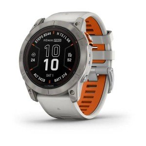 Умные часы Garmin Fenix 7X Pro Sapphire Solar Edition Титановый корпус с дымчато-серым оранжевым ремешком Умные часы Garmin Fenix 7X Pro Sapphire Solar Edition Титановый корпус с дымчато-серым оранжевым ремешком
