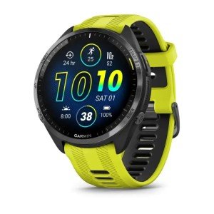Умные часы Garmin Forerunner 965 черные, темно-серый DLC титановый безель, с желто-черным ремешком Умные часы Garmin Forerunner 965 черные, темно-серый DLC титановый безель, с желто-черным ремешком
