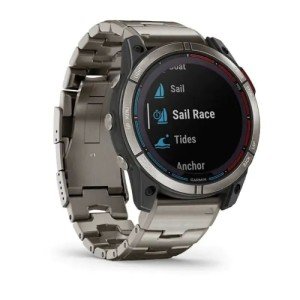 Умные часы Garmin Quatix 7X Sapphire Solar титановый с серебристым титановым браслетом