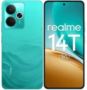 Смартфон Realme 14T 5G 8/256GB Surf Green (Зелёный) (RU) Смартфон Realme 14T 5G 8/256GB Surf Green (Зелёный) (RU)