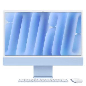 Моноблок Apple iMac 4.5K 24" MWUF3 (M4 8-Core, GPU 8-Core, 16GB, 256GB) (Голубой | Blue) (2024)