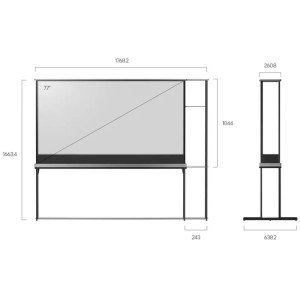 Телевизор LG OLED77T49LA, прозрачный и полностью беспроводной OLED