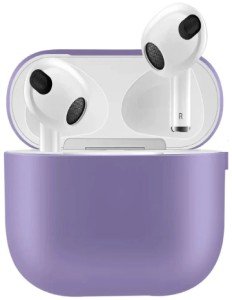 Силиконовый чехол для Apple AirPods 4 с карабином Lavender Силиконовый чехол для Apple AirPods 4 с карабином Lavender