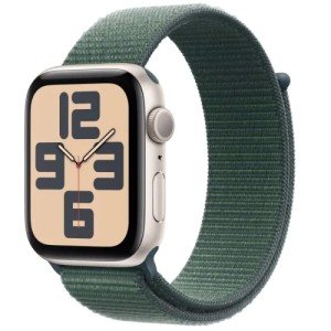 Часы Apple Watch SE GPS 40mm 2024 (Gen 2) Starlight Aluminium Case/Lake Green Sport Loop Часы Apple Watch SE GPS 40mm 2024 (Gen 2) Starlight Aluminium Case/Lake Green Sport Loop