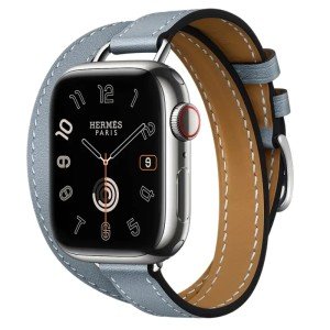 Смарт-часы Apple Watch Series 10 Hermes, браслет Double Tour Hapi Attelage, (Голубой | Bleu Lin) Смарт-часы Apple Watch Series 10 Hermes, браслет Double Tour Hapi Attelage, (Голубой | Bleu Lin)