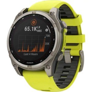 Смарт-часы Garmin Fenix 8 51mm Solar Sapphire (010-02907-21) Carbon Gray DLC Titanium with Yellow/Graphite Silicone Band Смарт-часы Garmin Fenix 8 51mm Solar Sapphire (010-02907-21) Carbon Gray DLC Titanium with Yellow/Graphite Silicone Band