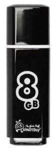 USB Флеш-накопитель Smartbuy Glossy series USB 2.0 8GB Черный (SB8GBGS-K) USB Флеш-накопитель Smartbuy Glossy series USB 2.0 8GB Черный (SB8GBGS-K)