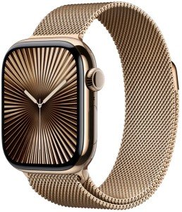 Умные часы Apple Watch Series 10 42 мм, Titanium Case Cellular, Milanese Loop, Gold Умные часы Apple Watch Series 10 42 мм, Titanium Case Cellular, Milanese Loop, Gold