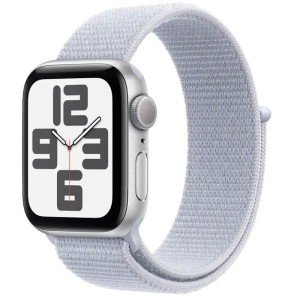 Смарт-часы Apple Watch SE (2024) GPS 40 мм, Sport Loop, Silver/Blue Cloud, Серебристый/Голубое облако Смарт-часы Apple Watch SE (2024) GPS 40 мм, Sport Loop, Silver/Blue Cloud, Серебристый/Голубое облако