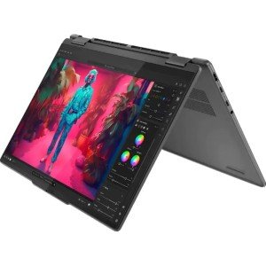 Ноутбук Lenovo Yoga 7 2-in-1 14AHP9, 14" (1920x1200) OLED/AMD Ryzen 7 8840HS/16 ГБ LPDDR5X/1024 ГБ SSD/AMD Radeon Graphics/Windows 11 Home, Серый (83DK006PRK)