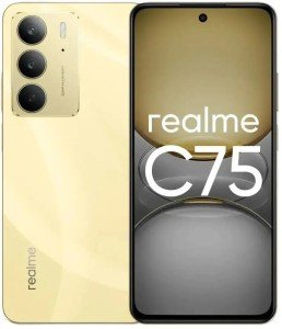 Смартфон Realme C75, 8/128 Гб, золотистый Смартфон Realme C75, 8/128 Гб, золотистый