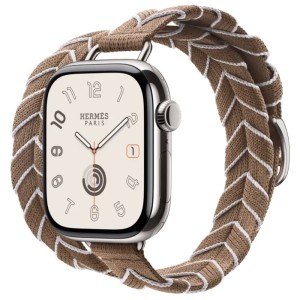 Смарт-часы Apple Watch Hermes Series 10 42 мм, браслет Bridon Double Tour Lisere Attelage Бежевый Смарт-часы Apple Watch Hermes Series 10 42 мм, браслет Bridon Double Tour Lisere Attelage Бежевый