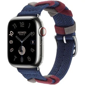 Смарт-часы Apple Watch Hermes Series 10 42 мм, браслет Bridon Single Tour Темно-синий Смарт-часы Apple Watch Hermes Series 10 42 мм, браслет Bridon Single Tour Темно-синий