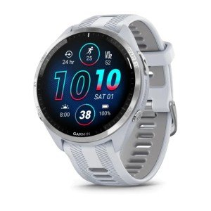 Garmin Forerunner 965 Carbon Grey, овый безель с бело-серым ремешком, Titan, титан Garmin Forerunner 965 Carbon Grey, овый безель с бело-серым ремешком, Titan, титан