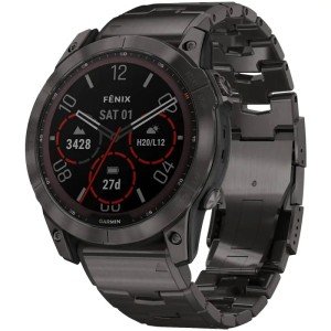 Умные часы Garmin Fenix 7X Pro, Sapphire Solar Titanium Band, угольно-серый (0100277830) Умные часы Garmin Fenix 7X Pro, Sapphire Solar Titanium Band, угольно-серый (0100277830)