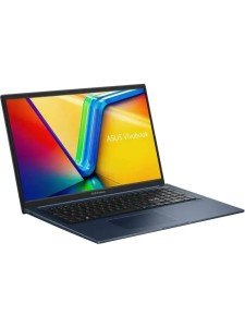 Ноутбук ASUS VivoBook 17 X1704ZA, 17.3" (1920x1080) IPS/Intel Core i3-1215U/8 ГБ DDR4/512 ГБ SSD/Intel UHD Graphics/Windows 11 Pro, Синий (90NB10F2-M00DH0_Win11P)