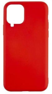 Силиконовый чехол с микрофиброй DF для Samsung Galaxy A12/M12 (SM-A125/SM-M127) Красный