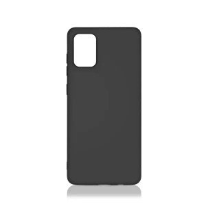 Силиконовый чехол с микрофиброй DF для Samsung Galaxy A02s (SM-A025) Black Силиконовый чехол с микрофиброй DF для Samsung Galaxy A02s (SM-A025) Black