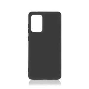 Силиконовый чехол DF с микрофиброй для Samsung Galaxy A32 (SM-A325) Черный
