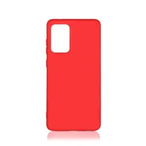 Силиконовый чехол с микрофиброй DF для Samsung Galaxy A52/A52S Красный Силиконовый чехол с микрофиброй DF для Samsung Galaxy A52/A52S Красный
