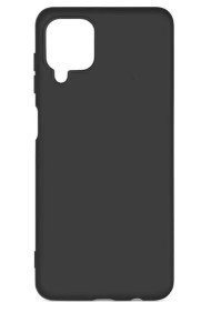 Силиконовый чехол с микрофиброй DF для Samsung Galaxy A22/M22 (SM-A225) Черный Силиконовый чехол с микрофиброй DF для Samsung Galaxy A22/M22 (SM-A225) Черный