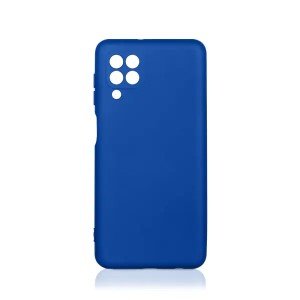 Силиконовый чехол DF с микрофиброй для Samsung Galaxy M32 (SM-M325) Синий Силиконовый чехол DF с микрофиброй для Samsung Galaxy M32 (SM-M325) Синий