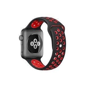 Ремешок DF для Apple Watch 38/40/41mm iSportBand-02 Черно-Красный Ремешок DF для Apple Watch 38/40/41mm iSportBand-02 Черно-Красный