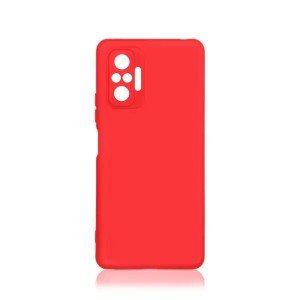 Силиконовый чехол DF с микрофиброй для Xiaomi Mi 11 Lite/ 11 Lite 5G NE Красный Силиконовый чехол DF с микрофиброй для Xiaomi Mi 11 Lite/ 11 Lite 5G NE Красный