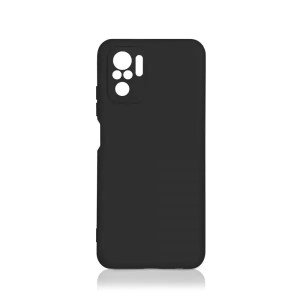 Силиконовый чехол с микрофиброй DF для Xiaomi Redmi Note 10/10S Black Силиконовый чехол с микрофиброй DF для Xiaomi Redmi Note 10/10S Black