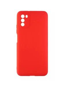 Силиконовый чехол с микрофиброй DF для Xiaomi Note 10 5G/Note 10T/Poco M3 Pro Красный Силиконовый чехол с микрофиброй DF для Xiaomi Note 10 5G/Note 10T/Poco M3 Pro Красный
