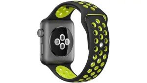 Ремешок DF для Apple Watch 42/44/45/49mm iSportBand-02 Black-green Ремешок DF для Apple Watch 42/44/45/49mm iSportBand-02 Black-green