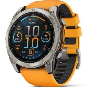 Смарт-часы Garmin Fenix 8 51mm Amoled Sapphire (010-02905-11) Titanium with Spark Orange/Graphite Silicone Band Смарт-часы Garmin Fenix 8 51mm Amoled Sapphire (010-02905-11) Titanium with Spark Orange/Graphite Silicone Band