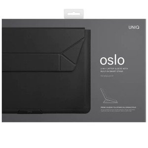 Чехол-подставка Uniq OSLO Laptop Sleeve для ноутбуков 14 Jet Black