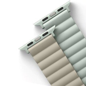 Ремешок Uniq Revix reversible Magnetic для Apple Watch 44/45/49 Sage/Beige