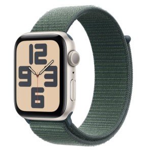 Часы Apple Watch SE (2024) 44mm Aluminium Case (Starlight), Sport Loop цвет (Lake Green) Часы Apple Watch SE (2024) 44mm Aluminium Case (Starlight), Sport Loop цвет (Lake Green)