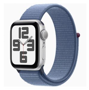 Часы Apple Watch SE 2024 GPS 40mm Silver Aluminum Case with Sport Loop Blue (серебристый/синий) Часы Apple Watch SE 2024 GPS 40mm Silver Aluminum Case with Sport Loop Blue (серебристый/синий)