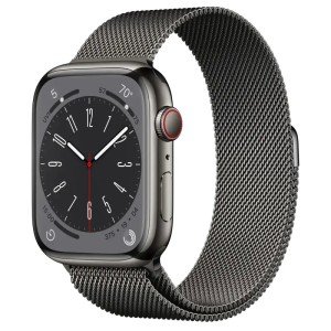 Apple Watch Series 8 GPS + Cellular 41mm Stainless Steel Case with Milanese Loop (graphite / графит) Apple Watch Series 8 GPS + Cellular 41mm Stainless Steel Case with Milanese Loop (graphite / графит)