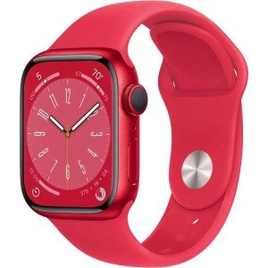 Умные часы Apple Watch Series 8 GPS 45mm Aluminium Case with (PRODUCT) Red Sport Band MNP43 Умные часы Apple Watch Series 8 GPS 45mm Aluminium Case with (PRODUCT) Red Sport Band MNP43