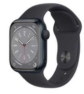 Умные часы Apple Watch Series 8 GPS 41mm Midnight Aluminium Case with Sport Band MNU73 size S/M Умные часы Apple Watch Series 8 GPS 41mm Midnight Aluminium Case with Sport Band MNU73 size S/M