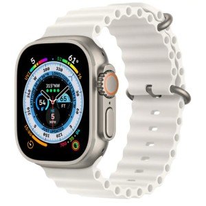 Умные часы Apple Watch Ultra GPS + Cellular 49мм Titanium Case with White Ocean Band MQE93 Умные часы Apple Watch Ultra GPS + Cellular 49мм Titanium Case with White Ocean Band MQE93