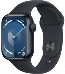 Умные часы Apple Watch Series 9 GPS 41mm S/M Midnight Aluminium Case with Sport Band Умные часы Apple Watch Series 9 GPS 41mm S/M Midnight Aluminium Case with Sport Band