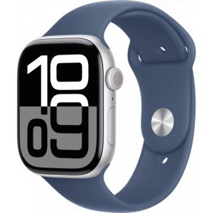 Умные часы Apple Watch Series 10 GPS 42mm Aluminum Silver Case with Denim Sport Band (размер M/L) Умные часы Apple Watch Series 10 GPS 42mm Aluminum Silver Case with Denim Sport Band (размер M/L)