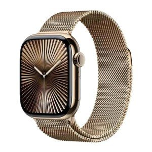 Умные часы Apple Watch Series 10 46 мм Gold Titanium Case with Gold Milanese Loop - M/L Умные часы Apple Watch Series 10 46 мм Gold Titanium Case with Gold Milanese Loop - M/L