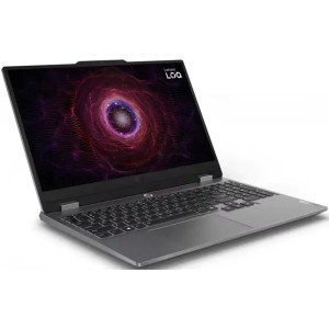 Ноутбук Lenovo LOQ 15ARP9, 15.6" (1920x1080) IPS 144 Гц/AMD Ryzen 5 7235HS/24 ГБ DDR5/512 ГБ SSD/NVIDIA GeForce RTX 3050 (6 Гб)/Без системы, Серый (83JC005FRK)