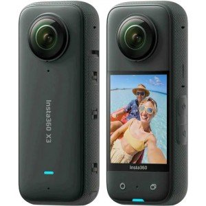 Экшн-камера Insta360 X3 5.7K, угол обзора 360°, сенсорный дисплей, Black